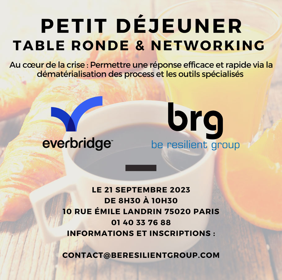 EVERBRIDGE Invitation table ronde et networking